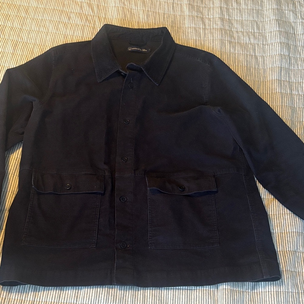 United By Blue Dark Blue corduroy shacket
